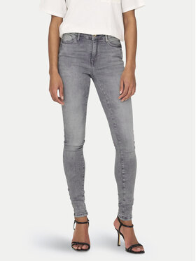 ONLY ONLY Jeansy Power 15231450 Szary Skinny Fit