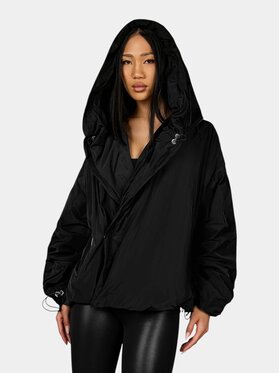 MADE BY SOCIETY MADE BY SOCIETY Kurtka anorak RIBBED VOID Jacket - J27222 Czarny Basic Fit