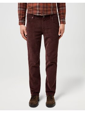 Wrangler Wrangler Spodnie materiałowe GREENSBORO Czerwony Straight Fit