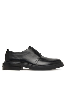 Calvin Klein Calvin Klein Pantofi Cupped Postman Derby Laceup Lth HM0HM01996 Negru