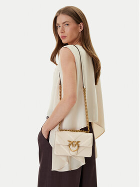PINKO PINKO Дамска чанта Love One Mini Light Dc. Al 25-26 PLTT 104550 A2OS Екрю