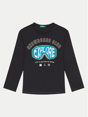 United Colors Of Benetton United Colors Of Benetton Блузка 3096C10LZ Чорний Regular Fit