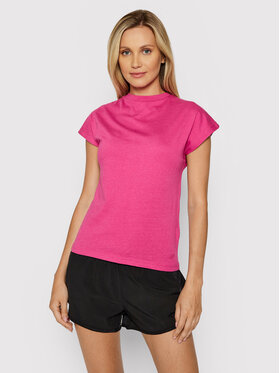 4F 4F T-Shirt H4L21-TSD038 Różowy Regular Fit