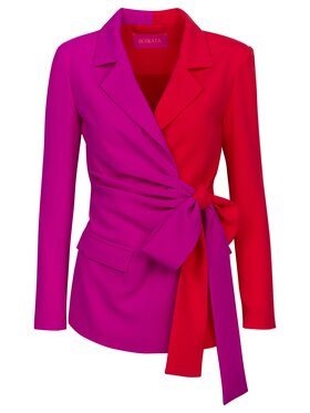 Boskata Boskata Marynarka ti amo sexy red Różowy Geometric Fit