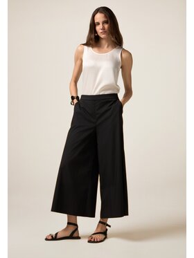 Oltre Oltre Spodnie materiałowe P259J002316N033 Czarny Cropp Fit