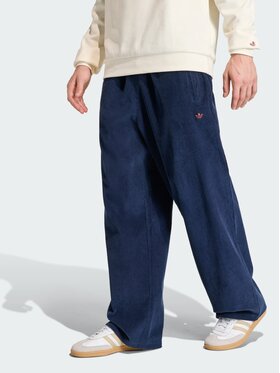 adidas adidas Spodnie materiałowe 161778 Błękitny Loose Fit