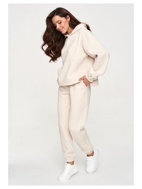 Makadamia Makadamia Dres M948 Beżowy Loose Fit