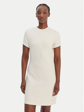 Guess Guess Kleid für den Alltag V6GK07 K3002 Écru Regular Fit