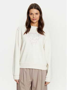 Guess Guess Bluza W5RQ09 K8802 Écru Regular Fit