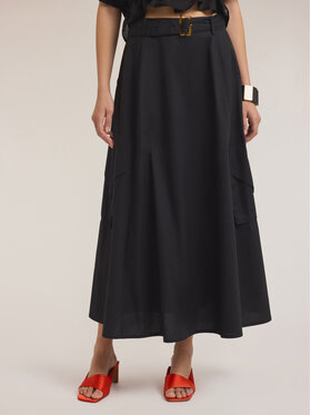 Motivi Motivi Spódnica maxi 1202Q001047N033 Czarny Flared Fit