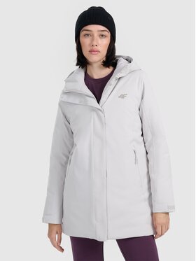 4F 4F Parka 4FRAW25TTJAF1027-27S Szary Regular Fit