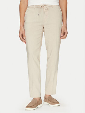 BOSS BOSS Spodnie materiałowe C-Kane 50540480 Beżowy Slim Fit