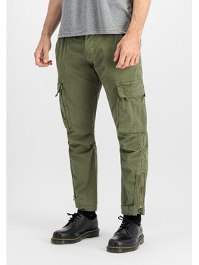 Alpha Industries Alpha Industries Spodnie cargo Task Force Pant Zielony Tapered Fit