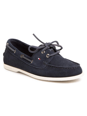 Tommy Hilfiger Tommy Hilfiger Mokassins Classic Suede Boat Shoe FW0FW04880 Dunkelblau
