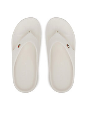 Tommy Hilfiger Tommy Hilfiger Šlepetės per pirštą Th Comfort Beach Sandal FW0FW08522 Balta