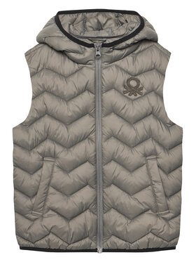 United Colors Of Benetton United Colors Of Benetton Vestă 2TWDCJ00R Gri Regular Fit