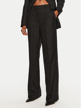 Bruuns Bazaar Bruuns Bazaar Pantaloni di tessuto Eleza BBW4110 Nero Straight Fit