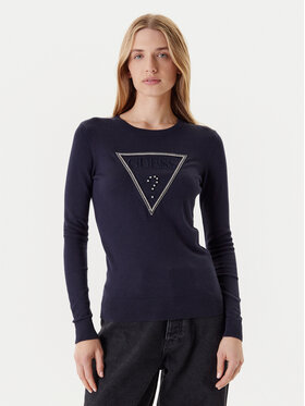 Guess Guess Kampsun W5YR23 Z2NQ2 Tumesinine Regular Fit