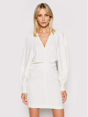 IRO IRO Коктейлна рокля Jaden A0137 Бял Regular Fit