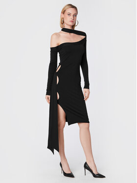 ROTATE ROTATE Haljina za svaki dan Beca RT1665 Crna Slim Fit