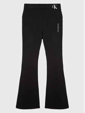 Calvin Klein Jeans Calvin Klein Jeans Spodnie dresowe Flare Punto IG0IG01698 Czarny Slim Fit