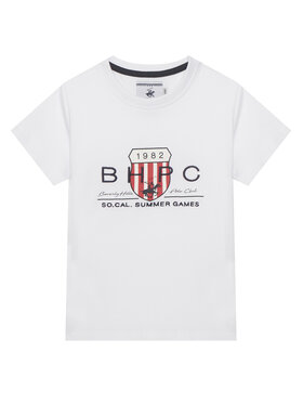 Beverly Hills Polo Club Beverly Hills Polo Club Tricou P-SS26B-TS414011 Alb Regular Fit