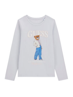 Guess Guess Blúzka J6BI12 K5793 Svetlo modrá Regular Fit