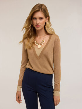 Motivi Motivi Maglione M367W003450N0S2 Crema Regular Fit