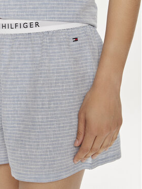 Tommy Hilfiger Pižama Ithaca Stripe UW0UW04519 Modra Regular Fit