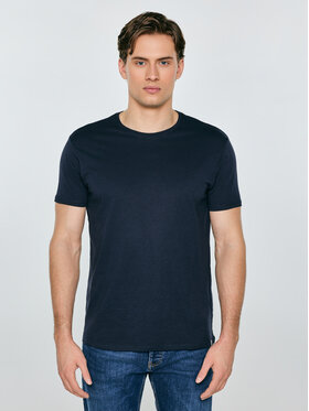 BIG STAR BIG STAR T-Shirt BASIC Granatowy Basic Fit