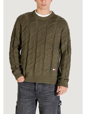 Tommy Jeans Tommy Jeans Maglione DM0DM22355 Verde Casual Fit