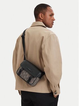 Calvin Klein Calvin Klein Crossover torbica Mixed Emblem Aop LV04D3451G Bež