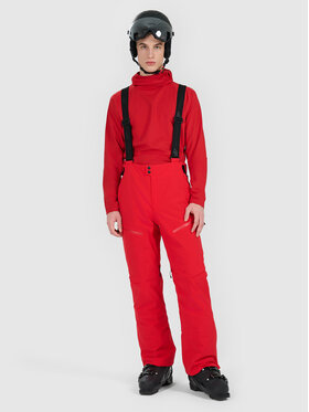 4F 4F Spodnie narciarskie SKI PERFORMANCE Czerwony Regular Fit
