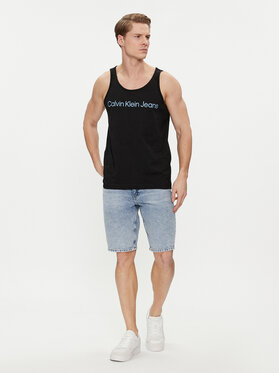 Calvin Klein Jeans Tank Top Institutional Logo J30J323099 Crna Regular Fit