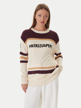 Patrizia Pepe Patrizia Pepe Megztinis 2K0352/K298-YA34 Écru Regular Fit
