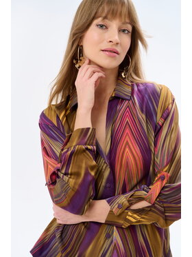 blue shadow blue shadow Koszula Aline Kolorowy Regular Fit
