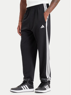 adidas adidas Παντελόνι φόρμας Essentials 3-Stripes French Terry KY6533 Μαύρο Regular Fit