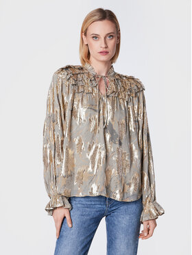 Bruuns Bazaar Bruuns Bazaar Blúz Betty BBW3060 Zöld Relaxed Fit