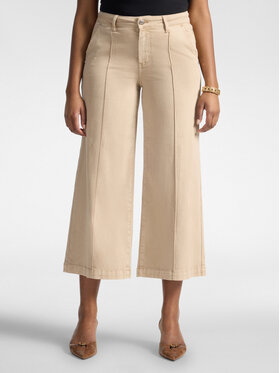 Elena Mirò Elena Mirò Spodnie materiałowe P701G000438N0A2 Kremowy Flare Fit