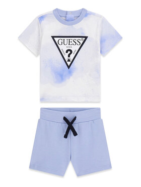 Guess Guess Set tricou și pantaloni scurți I6RG08 K8HM4 Albastru Regular Fit