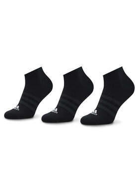 adidas adidas Комплект 3 чифта къси чорапи унисекс Thin And Light IC1336 Черен