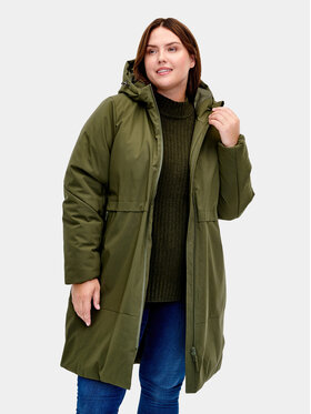 Zizzi Zizzi Zimní bunda CA52812B Zelená Regular Fit