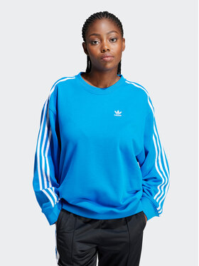 adidas adidas Bluză 3-Stripes IN8488 Albastru Oversize
