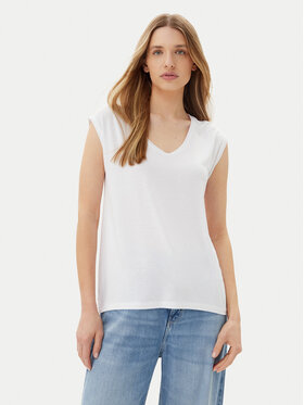 Pieces Pieces Tricou Billo 17078732 Alb Loose Fit