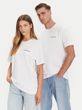 Guess Jeans Guess Jeans T-krekls M5BI78 K8FQ4 Balts Regular Fit