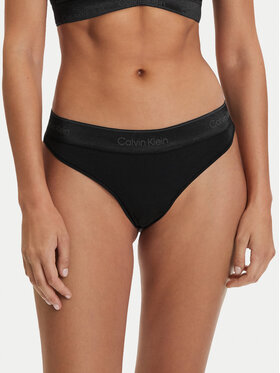 Calvin Klein Underwear Calvin Klein Underwear Stringi LV00QF8826 Czarny