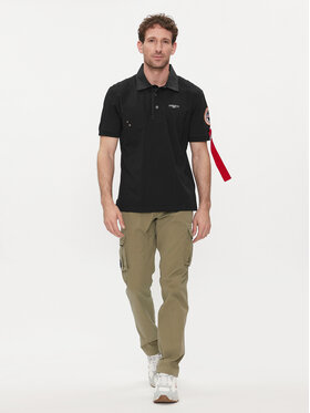 Aeronautica Militare Polo 241PO1769J611 Crna Regular Fit