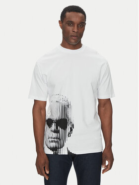 KARL LAGERFELD KARL LAGERFELD Tričko 755240 552225 Biela Oversize