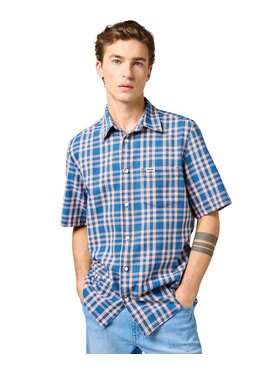 Wrangler Wrangler Koszula 112362733 Niebieski Regular Fit