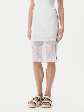 PINKO PINKO Gonna midi Trivor 104892 A2EB Bianco Regular Fit